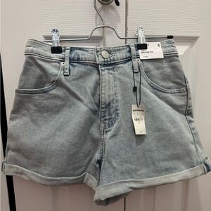 Express Women's Light Blue Denim Shorts